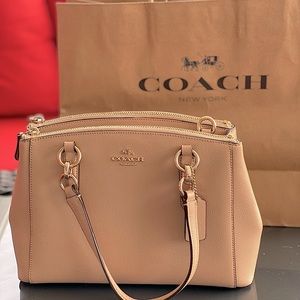 Classic Perfect Nude Coach Handbag